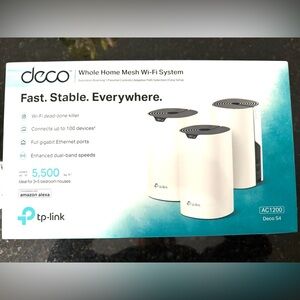 TP-Link DECO- Whole Home Mesh Wi-Fi System (covers up to 5,500 sq ft.)